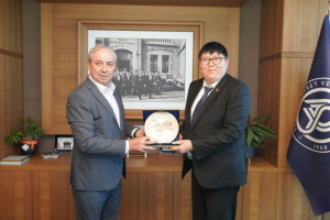 Ankhbayar Danuu, Consul General of Mongolia in Istanbul, visited Cemil Demiryürek, Chairman of the Board of Directors of our chamber.