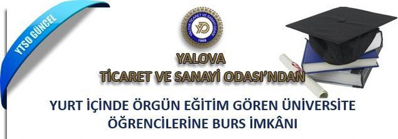 YTSO’dan Yurt İçinde Örgün Eğitim Gören Üniversite Öğrencilerine Burs İmkânı - Son Başvuru 12 Ekim 2012