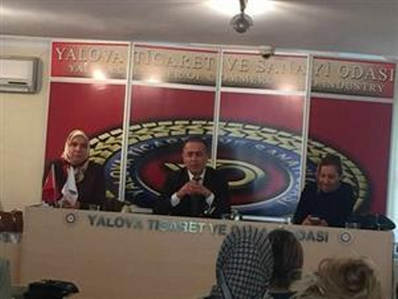 Yalova Ticaret ve Sanayi Odasi Kadin Girisimciler Kurulu ve Kadin Girisimciler Dernegi olarak Ticaret Sicil Il mudurumuz Alparslan beyi konuk ettik.ve Satis Ofisimize Uretim yapan kadinlarimi