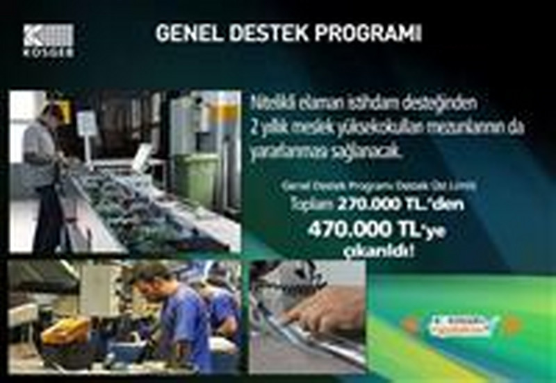 Genel Destek Programı - Nitelikli Eleman İstihdam Desteği